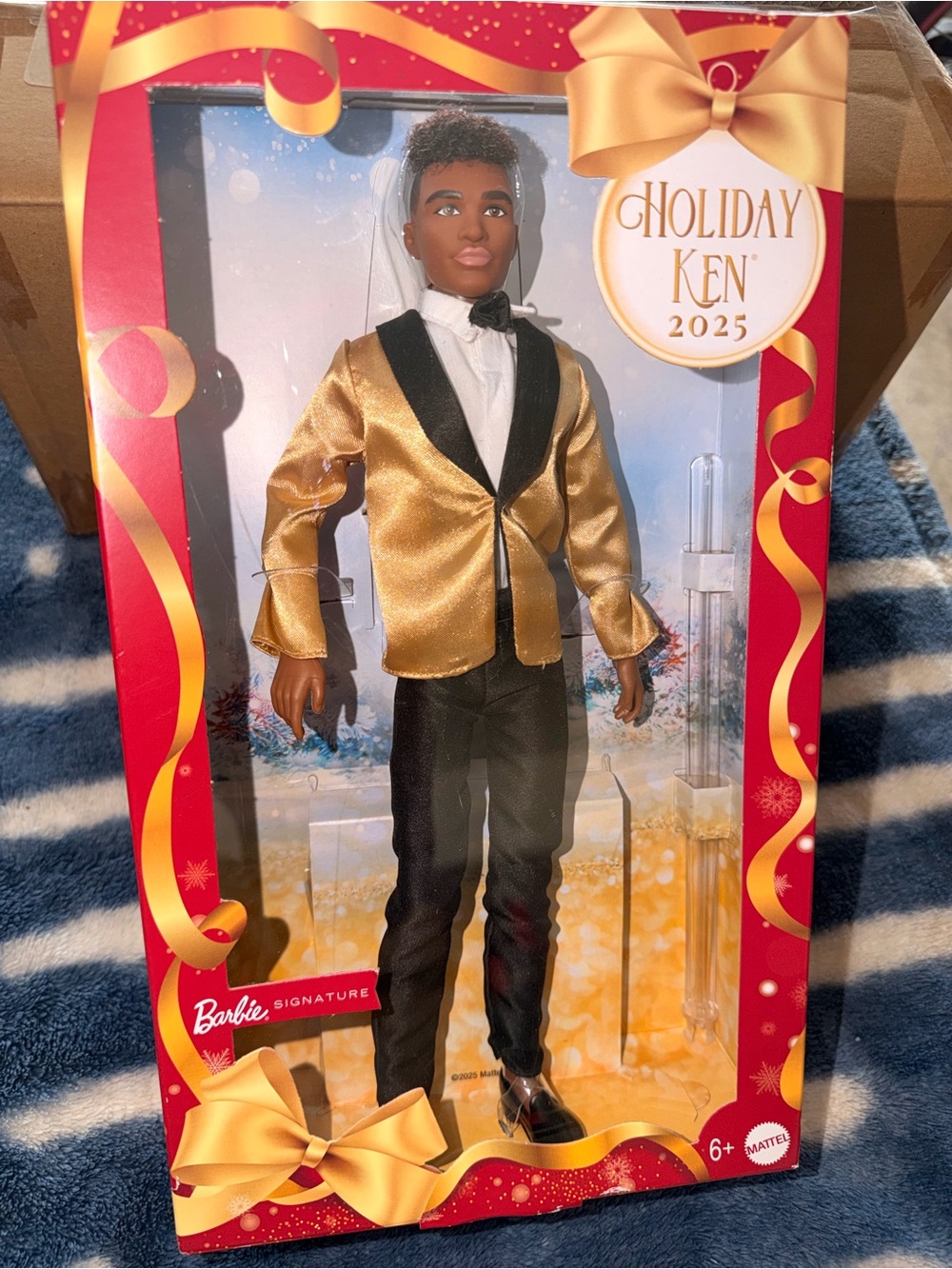 Barbie Holiday Ken 2025 Doll - Gold Jacket, Black Pants